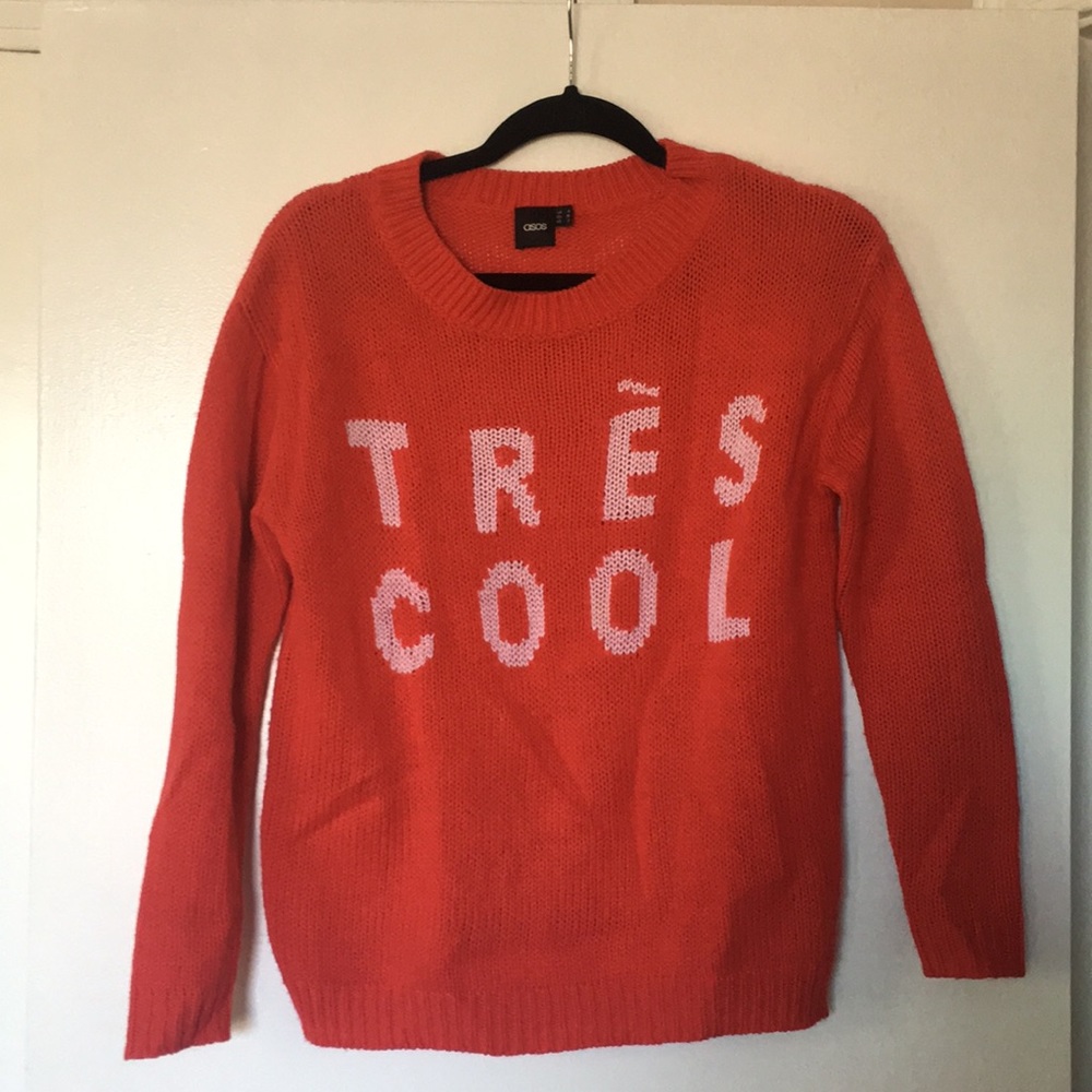 ASOS Red Knit Sweater (sz 2)